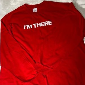 Mens Shirt Long Sleeves Red Size XL